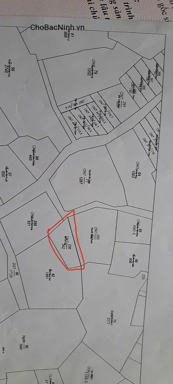 Giá chỉ 2,2 tỷ – bán đất 342m² gần KCN – Ngọc Xá, Quế Võ, Bắc Ninh – CBNNTP