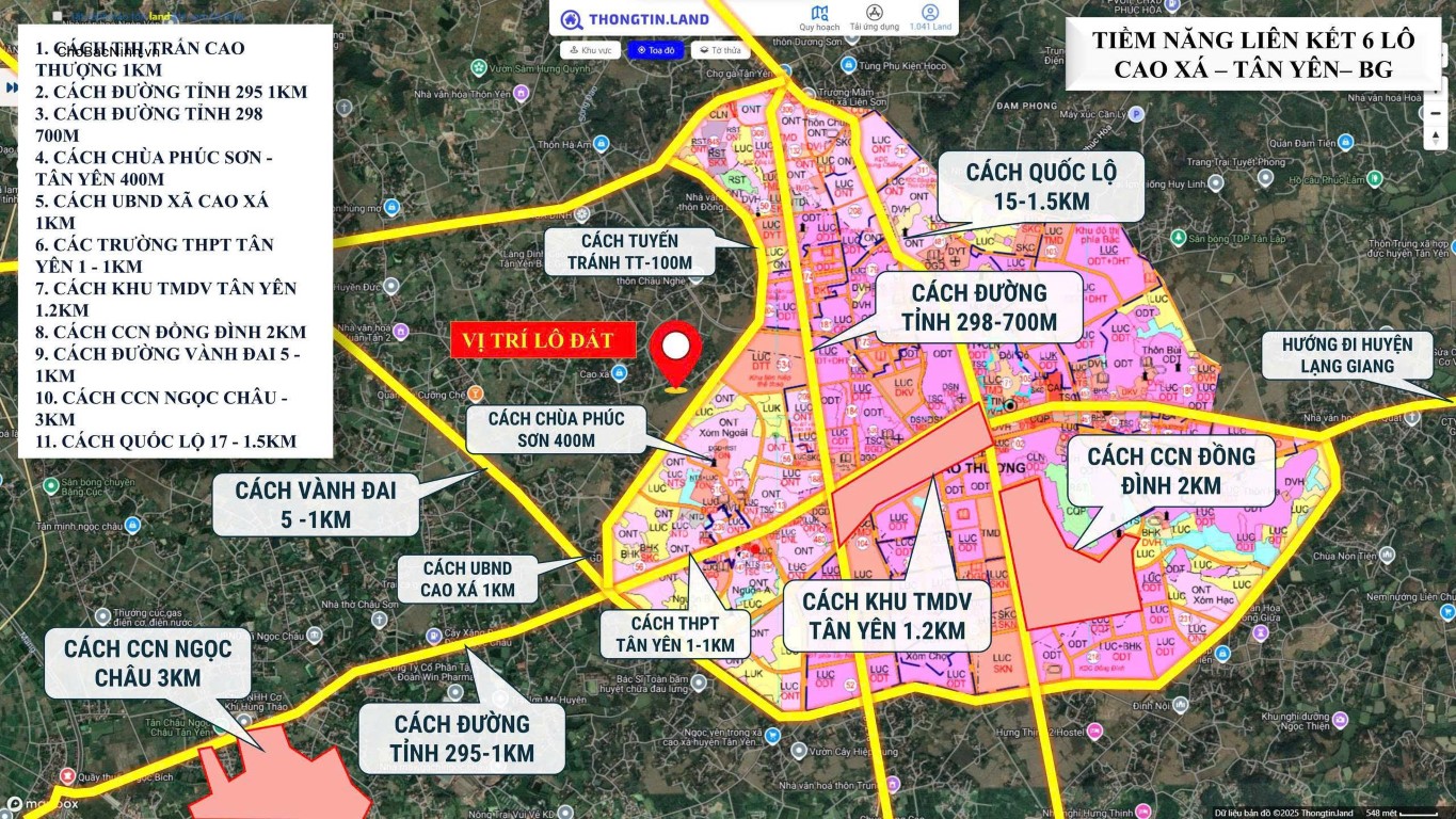Mua đất 95m² thóp hậu giá rẻ đầu tư siêu lời tại Cao Xá Tân Yên Bắc Giang (Bắc Ninh) CBNHC