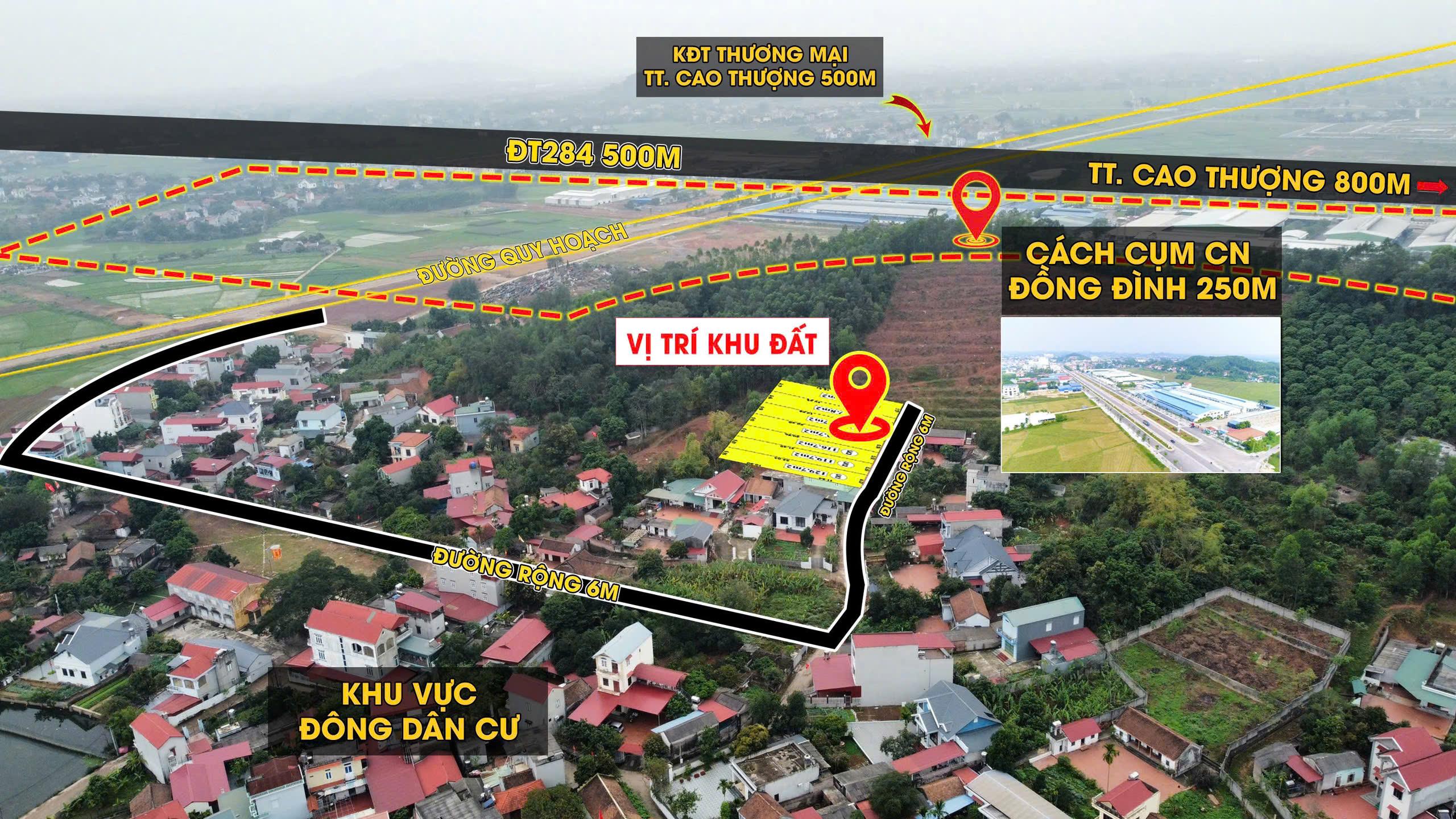 BÁN SIÊU PHẨM 7 NỀN ĐẤT TRUNG TÂM THỊ TRẤN CAO THƯỢNG - TÂN YÊN - CBNDH