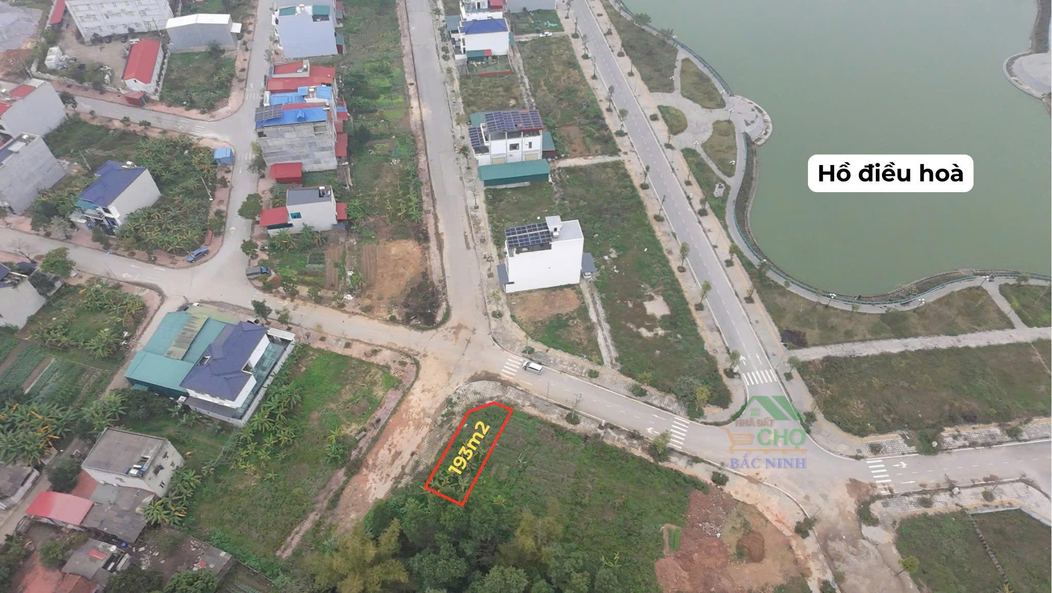 BÁN LÔ GÓC 193m2 SÁT HỒ ĐIỀU HOÀ – TRUNG TÂM THỊ TRẤN THẮNG, HIỆP HÒA - CBNDH