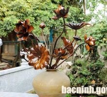 Ocop Bắc Ninh: Bình gỗ hoa sen Minh Trưởng, vẻ đẹp độc đáo cho mọi không gian