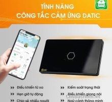 Công Tắc Cảm Ứng Thông Minh Datic – 1 Nút Màu Đen