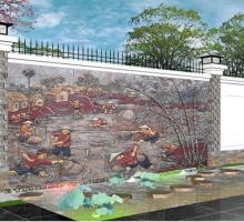 Tranh Bắt Cá - Gốm Ngọc Phù Lãng