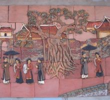 Tranh Giao Duyên - Gốm Ngọc Phù Lãng