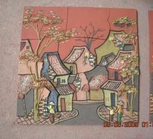 Tranh Một Thoáng Hà Nội - Gốm Ngọc Phù Lãng