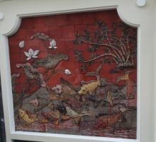 Tranh Cửu Ngư - Gốm Ngọc Phù Lãng