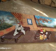 Tranh Thầy Đồ - Gốm Ngọc Phù Lãng