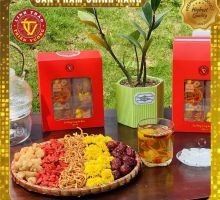 [Hộp 30 gói] Trà Đông trùng hạ thảo Thiên Vương ngũ vị (Đông trùng, Kỷ tử, Long nhãn, Táo đỏ, Hoa cúc)