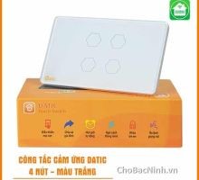 Công Tắc Cảm Ứng Datic – 4 Nút Màu Trắng