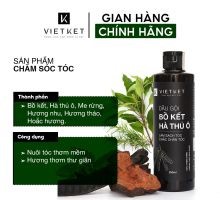 Ocop Bắc Ninh : Dầu Gội Thảo Dược Bồ Kết Hà Thủ Ô VIETKET 250ml - Giảm gàu và rụng tóc, Hỗ trợ mọc tóc, Ngăn tóc bạc