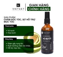 OCOP BẮC NINH: Xịt Mọc Tóc Tinh Dầu Vỏ Bưởi VIET KET 100ml - Giảm Rụng Tóc, Nuôi Dưỡng Chân Tóc Khỏe, Thơm Mềm Tóc