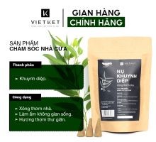 OCOP BẮC NINH: Nhang Nụ Trầm Hương Thảo Mộc Khuynh Diệp VIETKET 100g - Xông nhà tẩy uế, thư giãn tinh thần