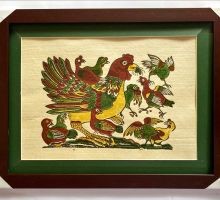 Tranh Đông Hồ: Gà đàn