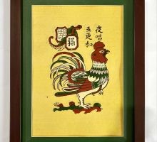 Tranh Đông Hồ: Gà dạ xướng