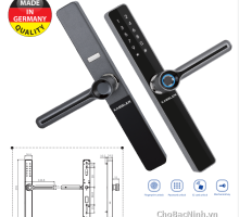 Khoá vân tay Kassler KL - 599 Black - Chống nước mưa