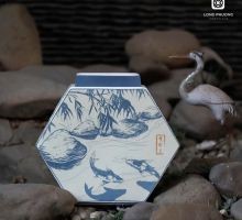  Bình hoa Cá Koi – 20 cm – Cá chép vượt rồng phong thủy Long Phương