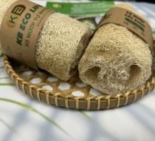 Miếng rửa bát làm bằng  Xơ Mướp Cắt Khúc ( KB ECO LIFE )